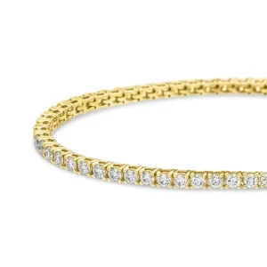 Tennisarmband mit Diamanten, 18 Karat Gelbgold, 1.99ct-LEAF Fashion