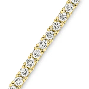Tennisarmband mit Diamanten, 18 Karat Gelbgold, 1.99ct-LEAF Fashion