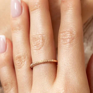 Verlobungsring DAZZLE mit Diamanten, 14 Karat Gelbgold-LEAF New