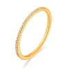 Verlobungsring Memoire mit Diamanten, 18 Karat Gelbgold-LEAF Fashion