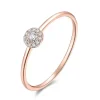 Verlobungsring Pave II in 18 Karat Rosegold mit Diamanten-LEAF Discount