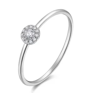 Verlobungsring Pave II in 18 Karat Weißgold mit Diamanten-LEAF Best