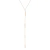 Y-Halskette Basic, 18 Karat Rosegold vergoldet-LEAF Clearance