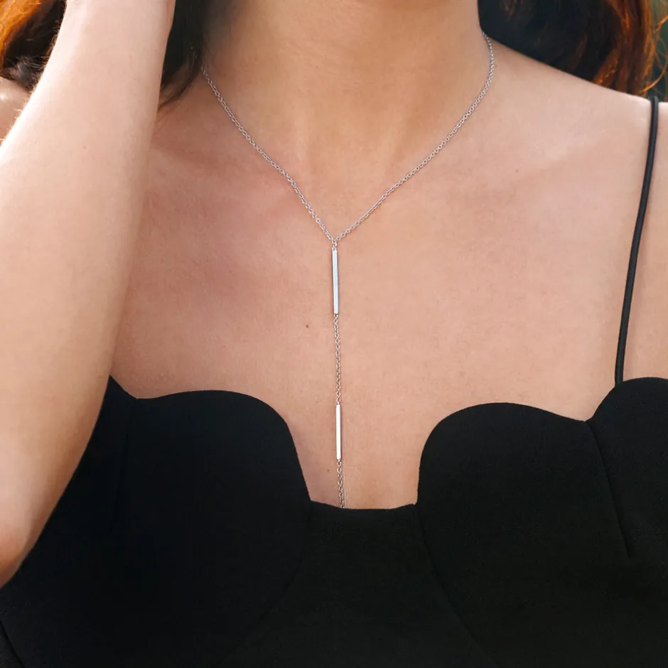 yhalskette_basic__karat_r_1.webp Y-Halskette Basic, 18 Karat Rosegold vergoldet-LEAF Clearance