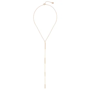 Y-Halskette Basic, 18 Karat Rosegold vergoldet-LEAF Clearance