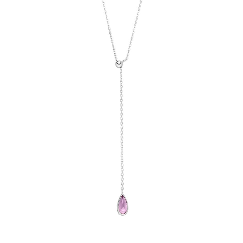 yhalskette_gem_drop_ameth_0.webp Y-Halskette Gem Drop, Amethyst, 925 Sterlingsilber-LEAF Fashion