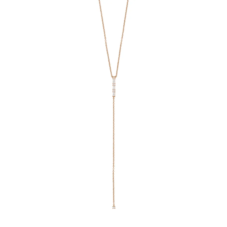 yhalskette_ice_cube__kara_0-1.webp Y-Halskette ICE CUBE, 18 Karat Rosegold vergoldet-LEAF Outlet