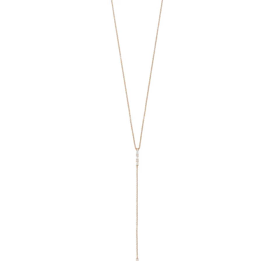 yhalskette_ice_cube__kara_1-1.webp Y-Halskette ICE CUBE, 18 Karat Rosegold vergoldet-LEAF Outlet